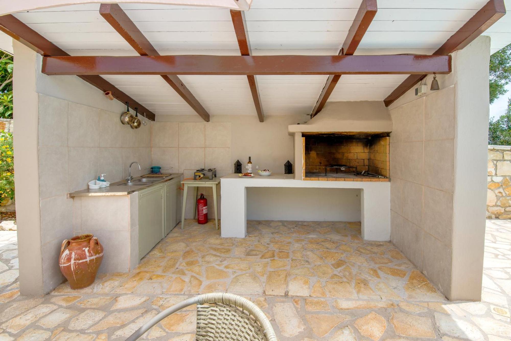 Loggos Seaview Cottage With Private Pool By Konnect Longos  Экстерьер фото